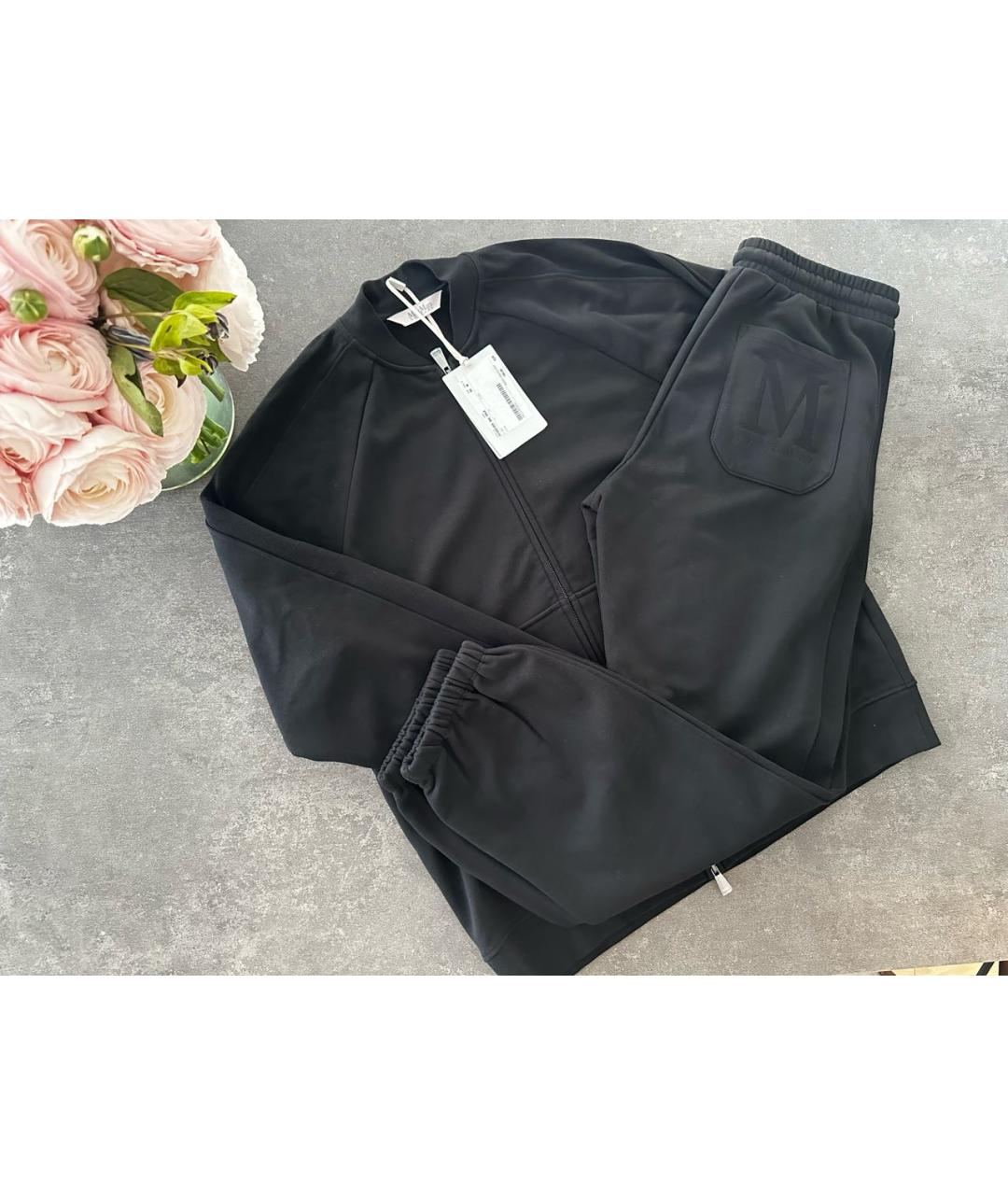 MAX MARA Черный хлопковый спортивные костюмы, фото 7