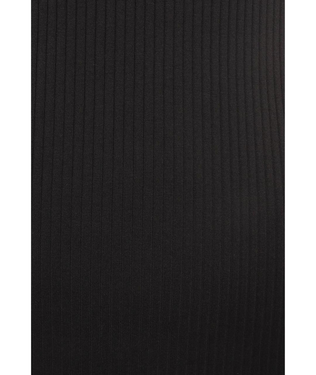 BRUNELLO CUCINELLI Черное хлопковое коктейльное платье, фото 8