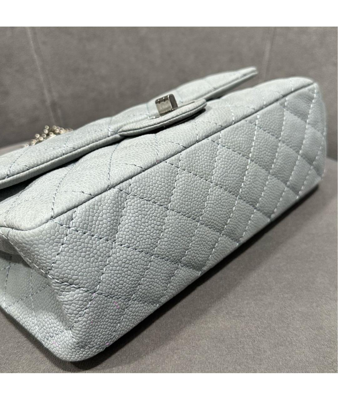 CHANEL Голубая кожаная сумка через плечо, фото 3