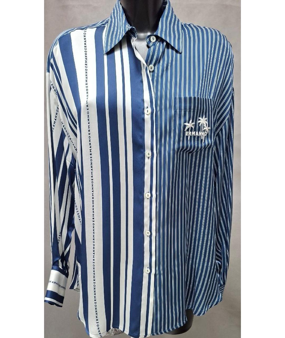 ERMANNO SCERVINO Синий вискозный костюм с брюками, фото 10
