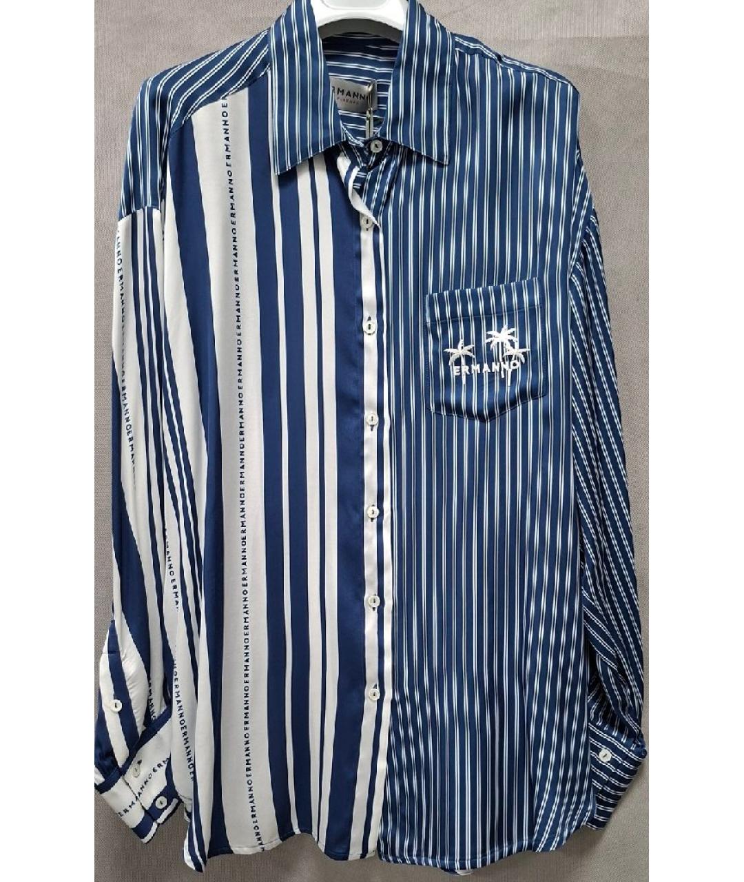 ERMANNO SCERVINO Синий вискозный костюм с брюками, фото 9