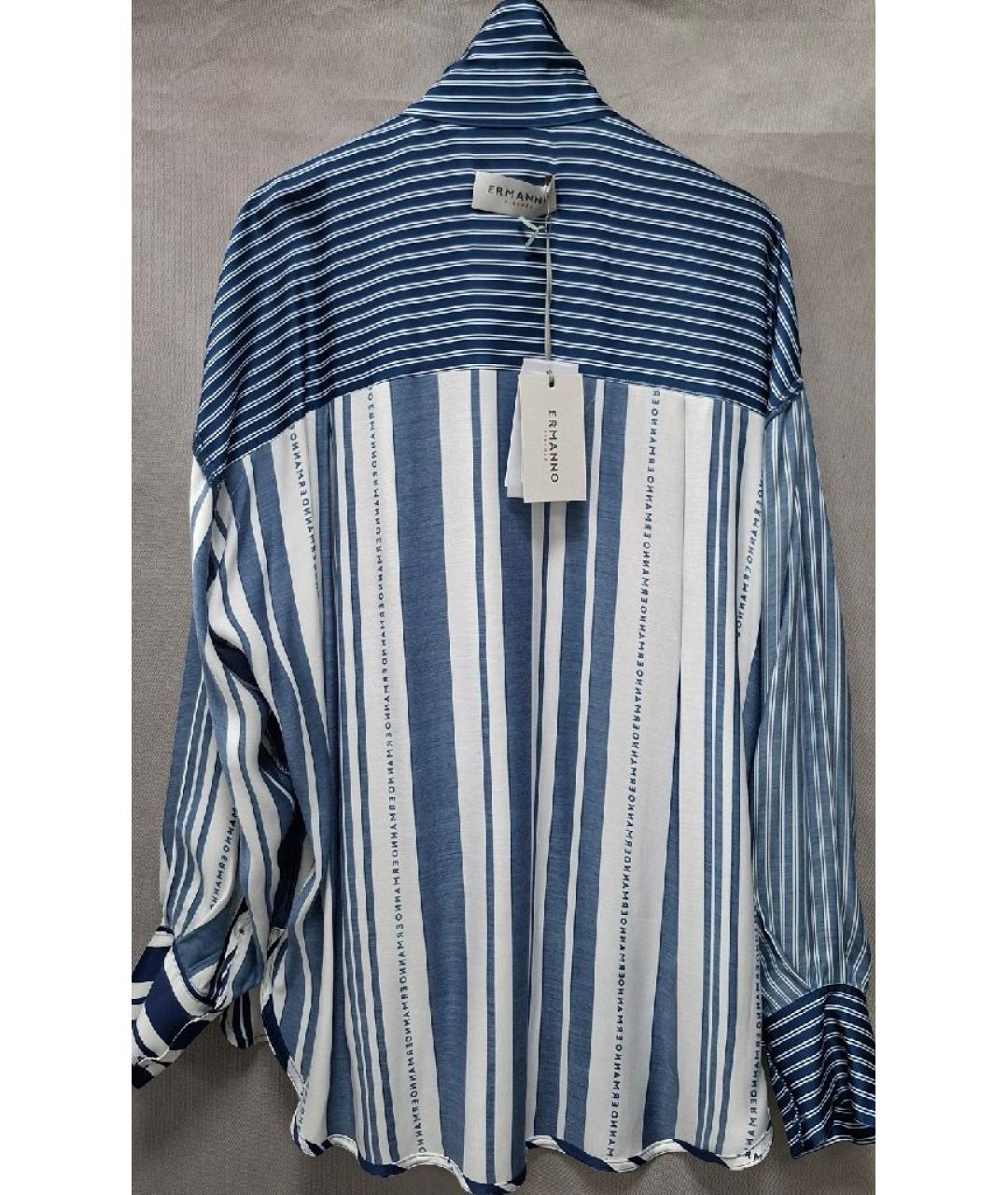 ERMANNO SCERVINO Синий вискозный костюм с брюками, фото 3