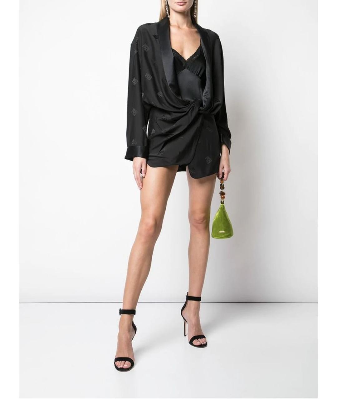 ALEXANDER WANG Черный шелковый комбинезон, фото 2