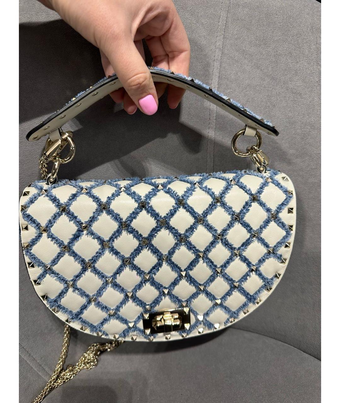 VALENTINO Кожаная сумка с короткими ручками, фото 5