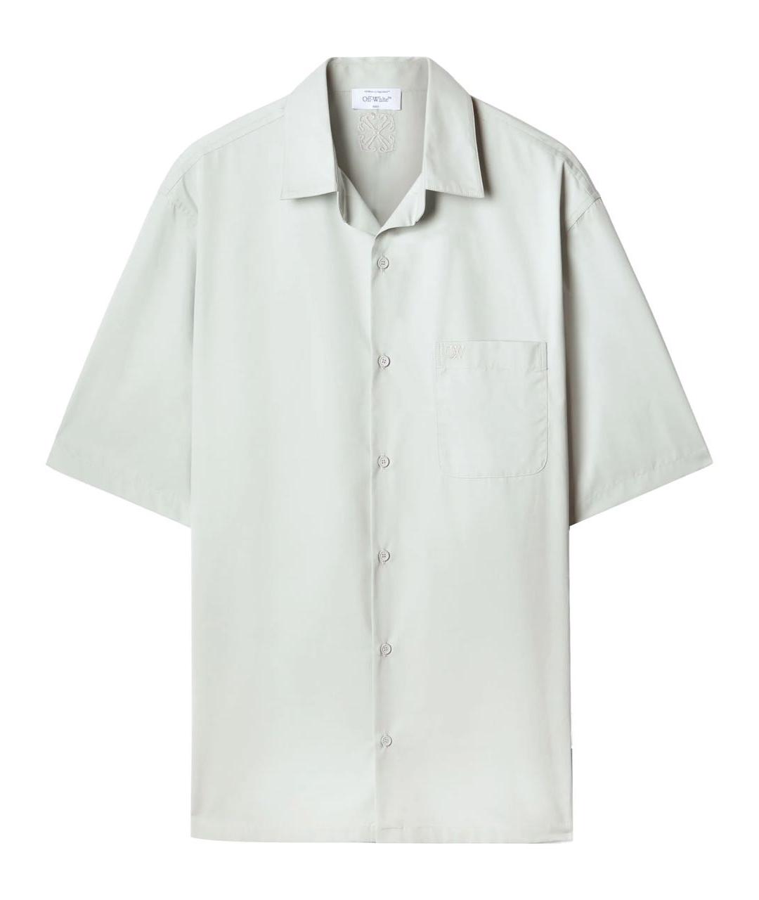 OFF-WHITE Голубая хлопковая кэжуал рубашка, фото 1