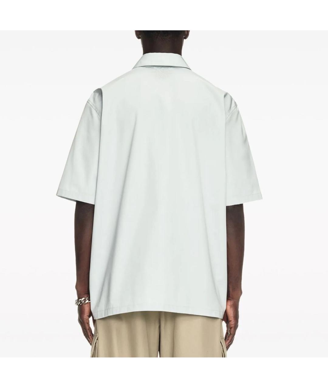 OFF-WHITE Голубая хлопковая кэжуал рубашка, фото 2