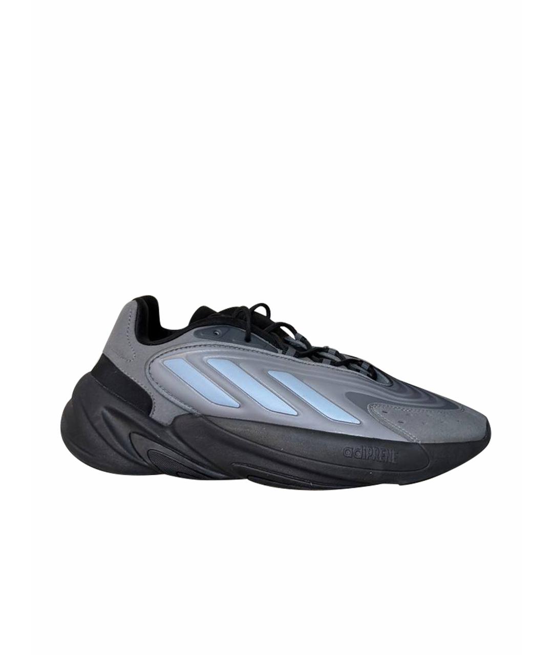 ADIDAS Антрацитовые низкие кроссовки / кеды, фото 1