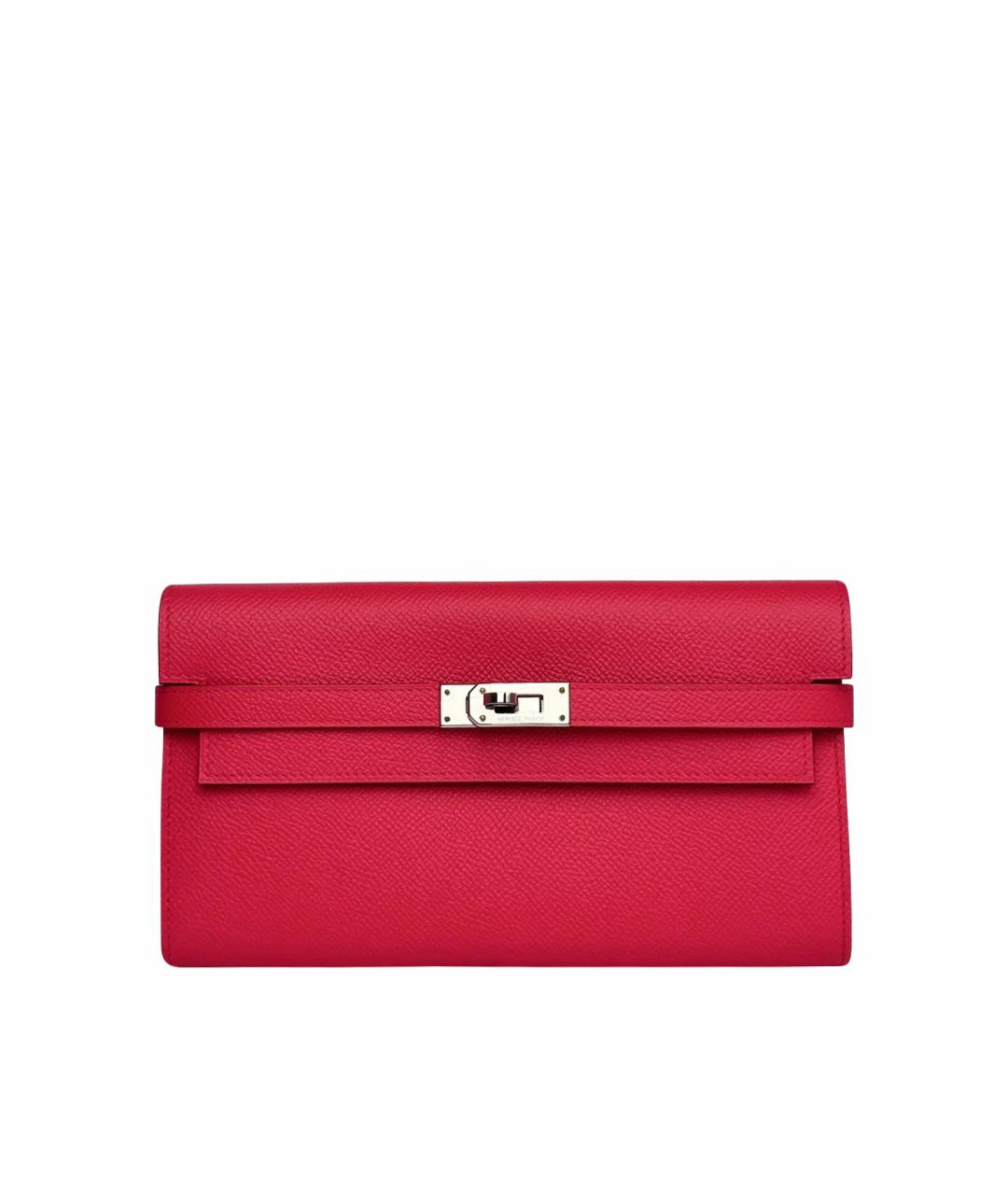 HERMES Фуксия кожаный кошелек, фото 1