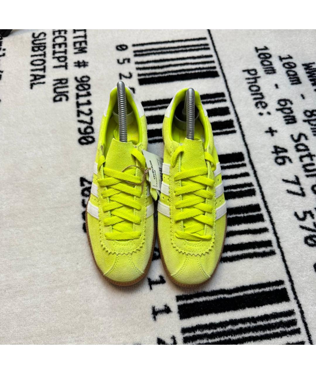 ADIDAS Салатовые замшевые кроссовки, фото 2