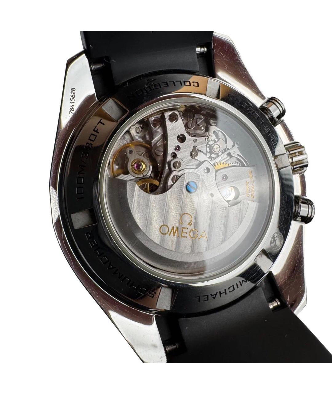 OMEGA Черные часы, фото 5