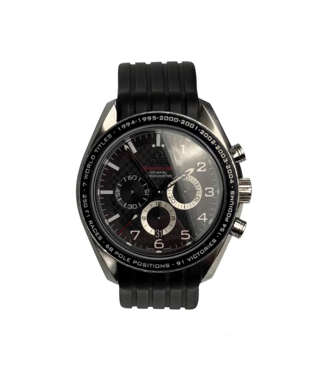 OMEGA Черные часы, фото 2