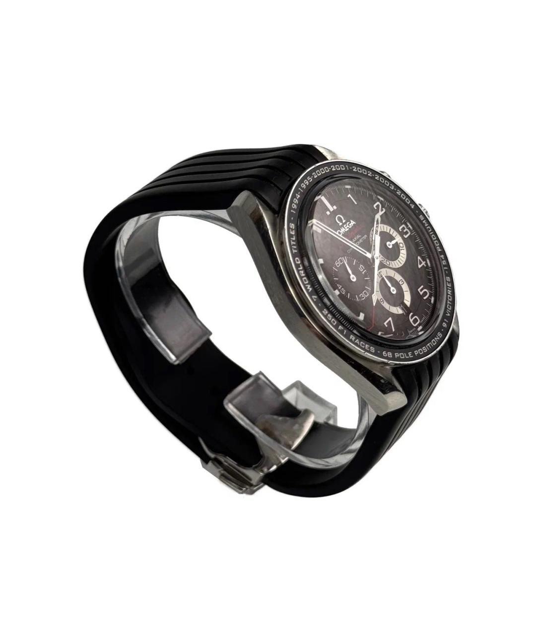 OMEGA Черные часы, фото 7