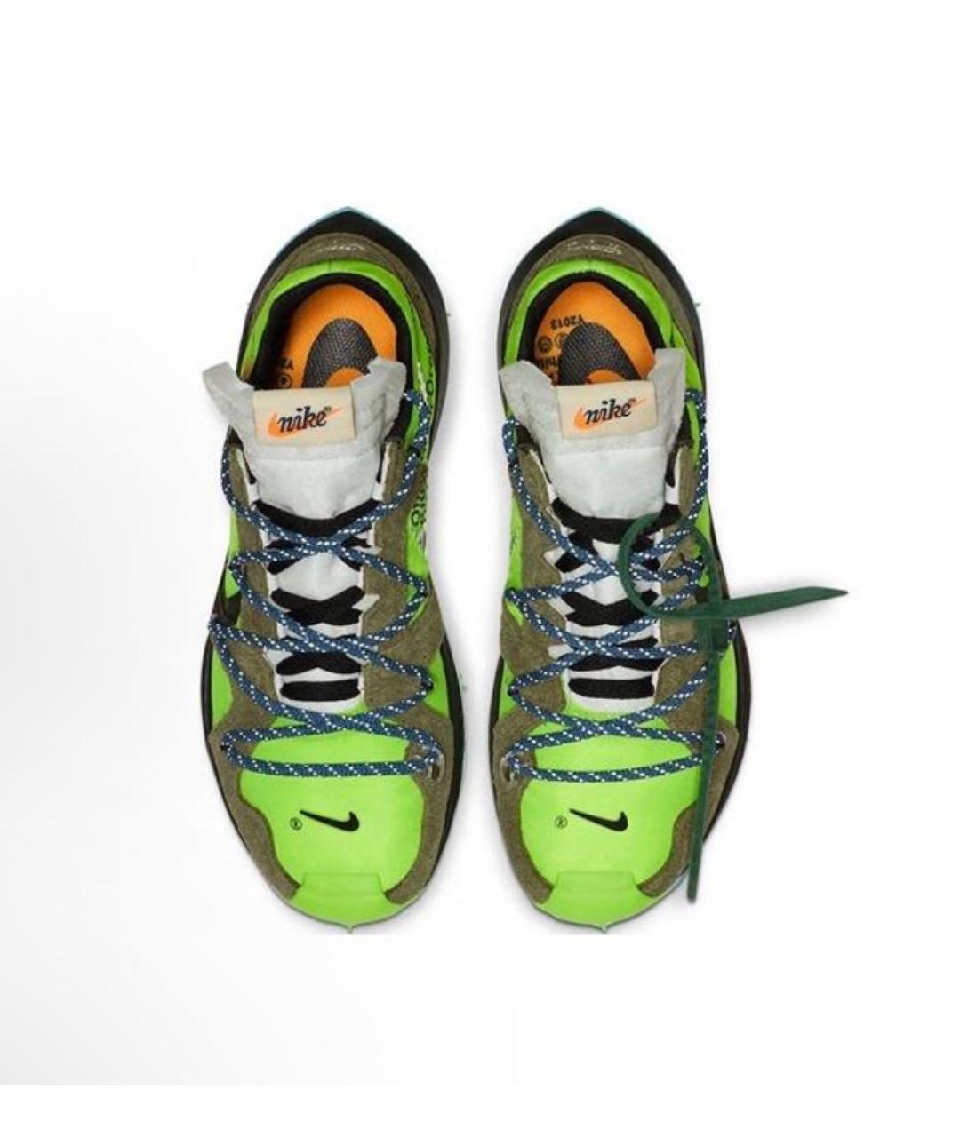 NIKE X OFF-WHITE Зеленые резиновые кроссовки, фото 3
