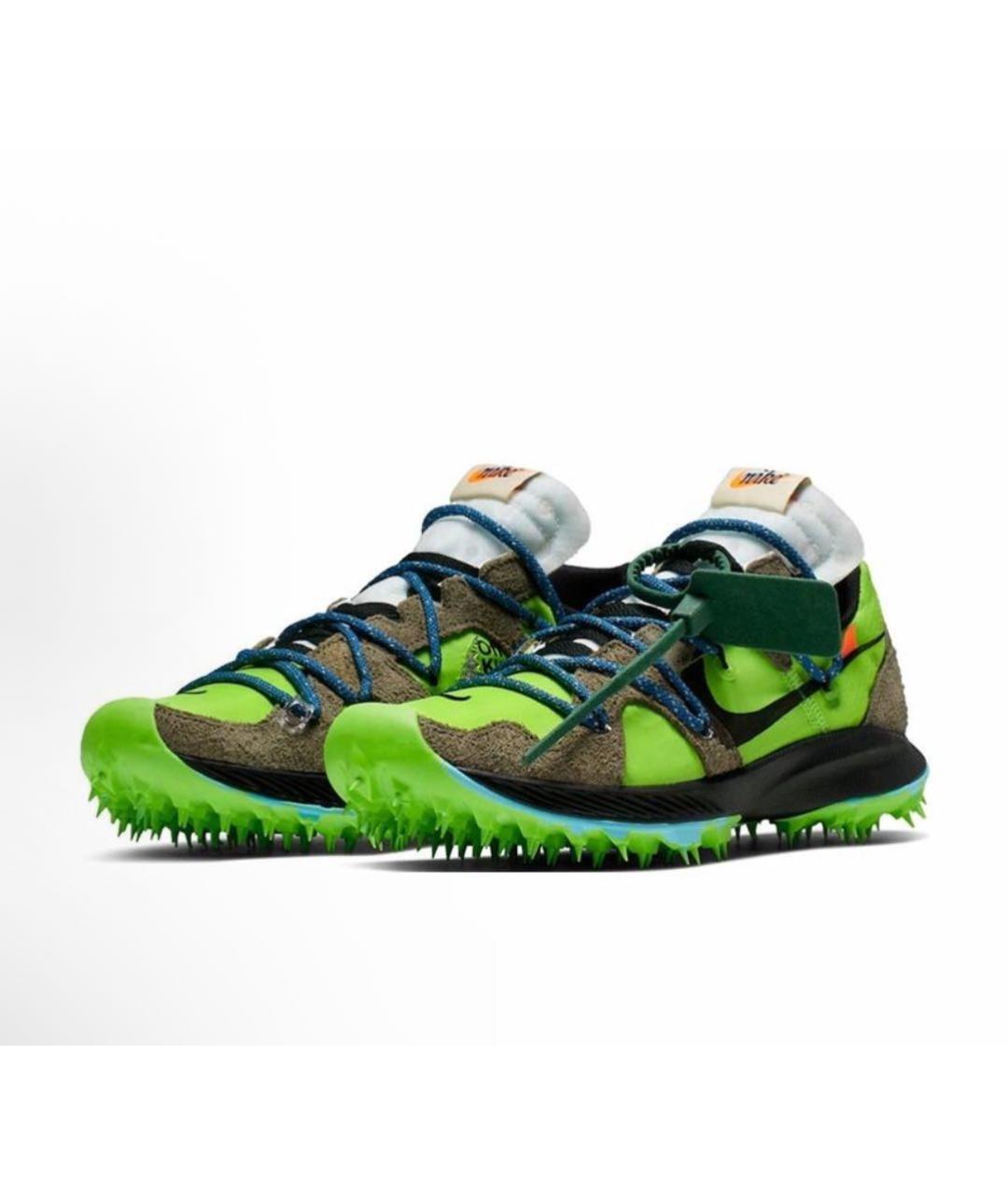 NIKE X OFF-WHITE Зеленые резиновые кроссовки, фото 2