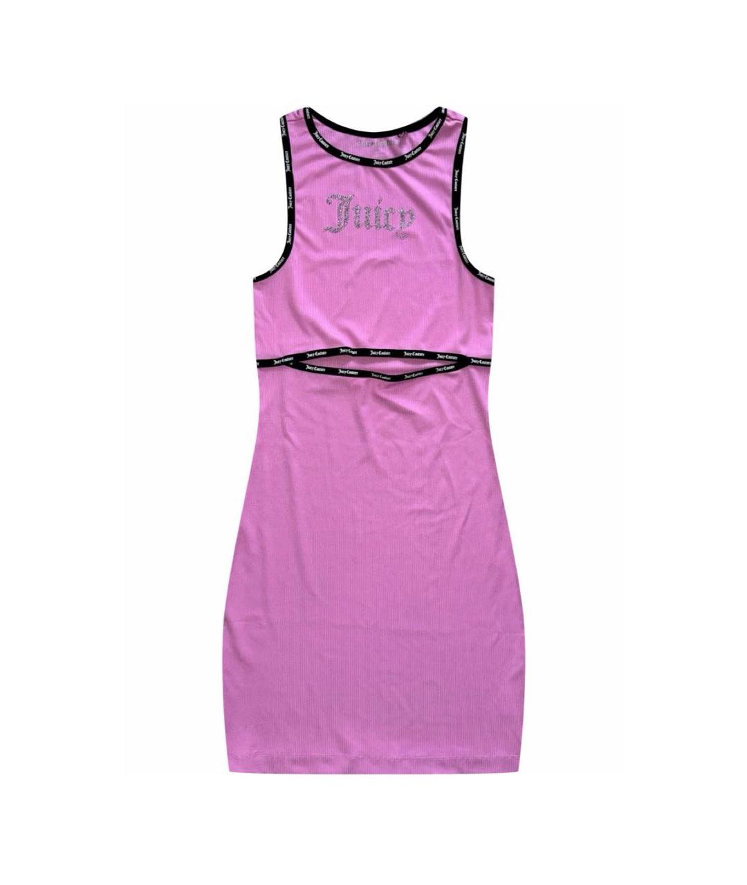 JUICY COUTURE Розовое полиэстеровое повседневное платье, фото 1