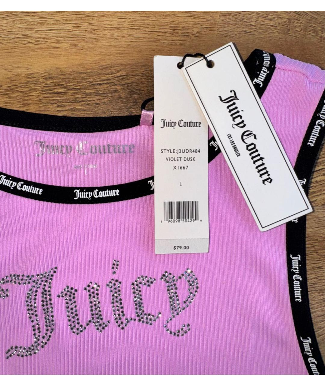 JUICY COUTURE Розовое полиэстеровое повседневное платье, фото 4
