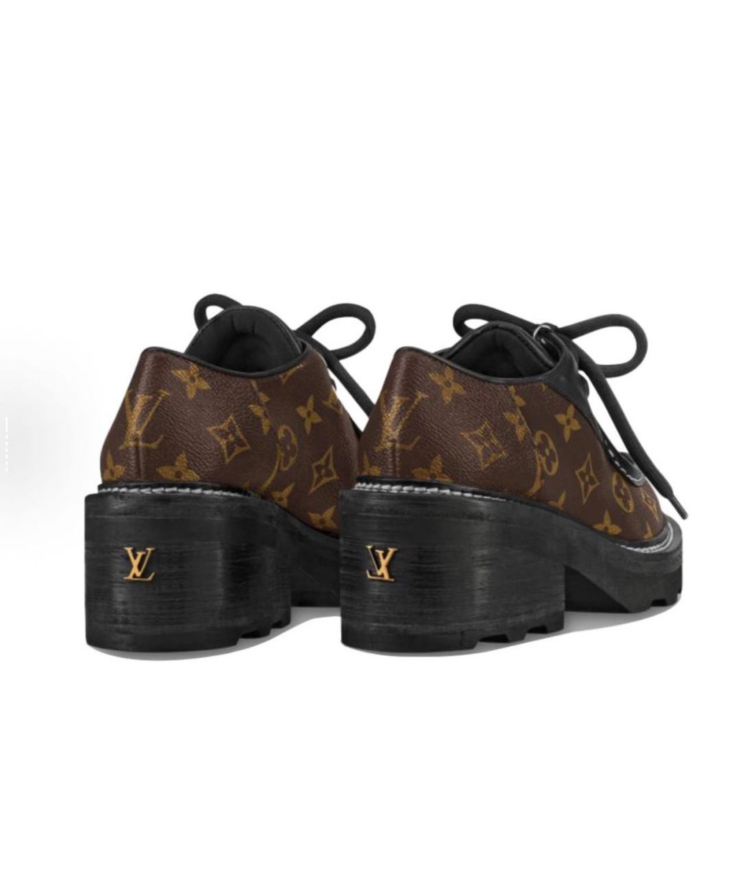 LOUIS VUITTON Коричневые кожаные брогги и оксфорды, фото 2