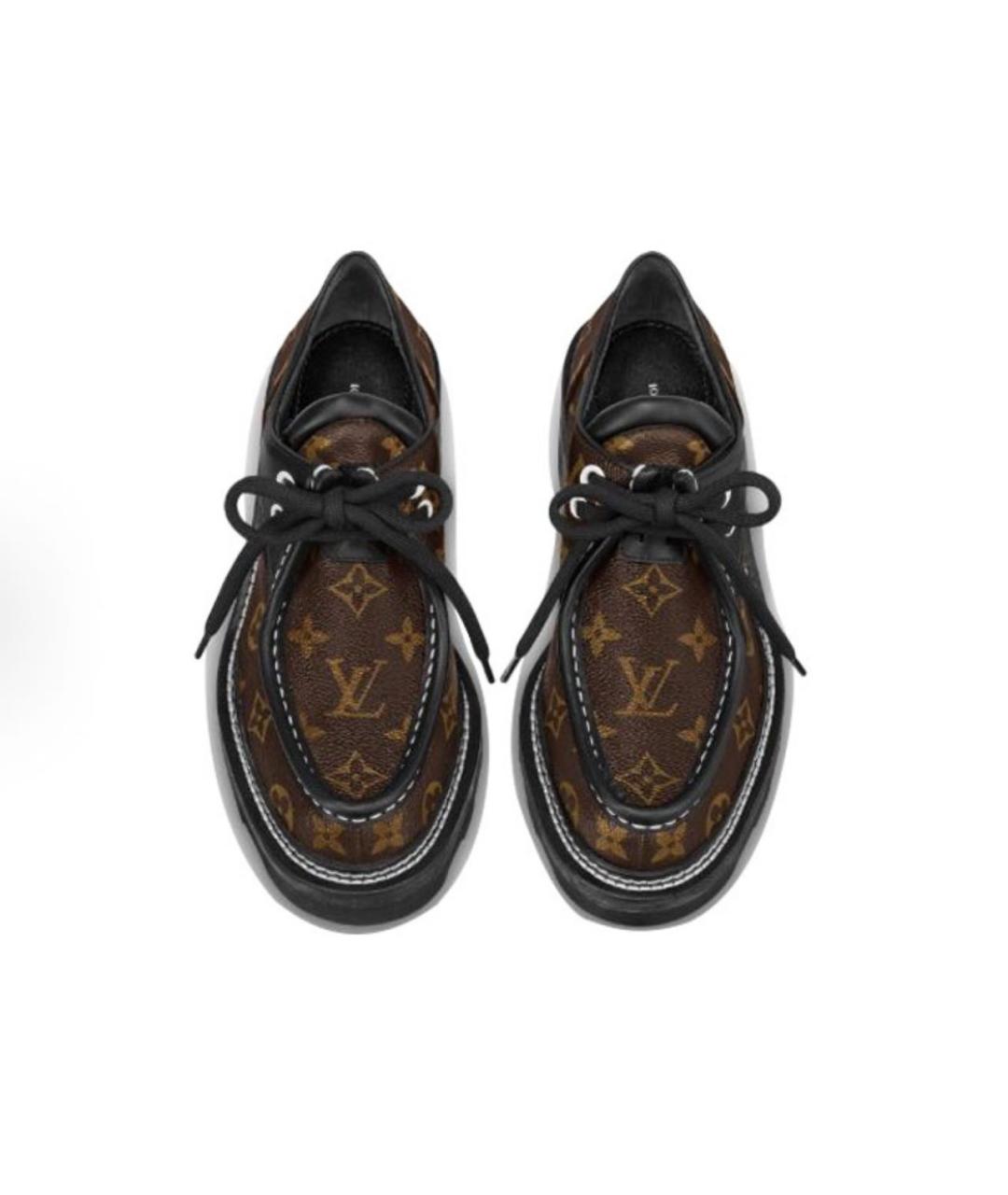 LOUIS VUITTON Коричневые кожаные брогги и оксфорды, фото 3