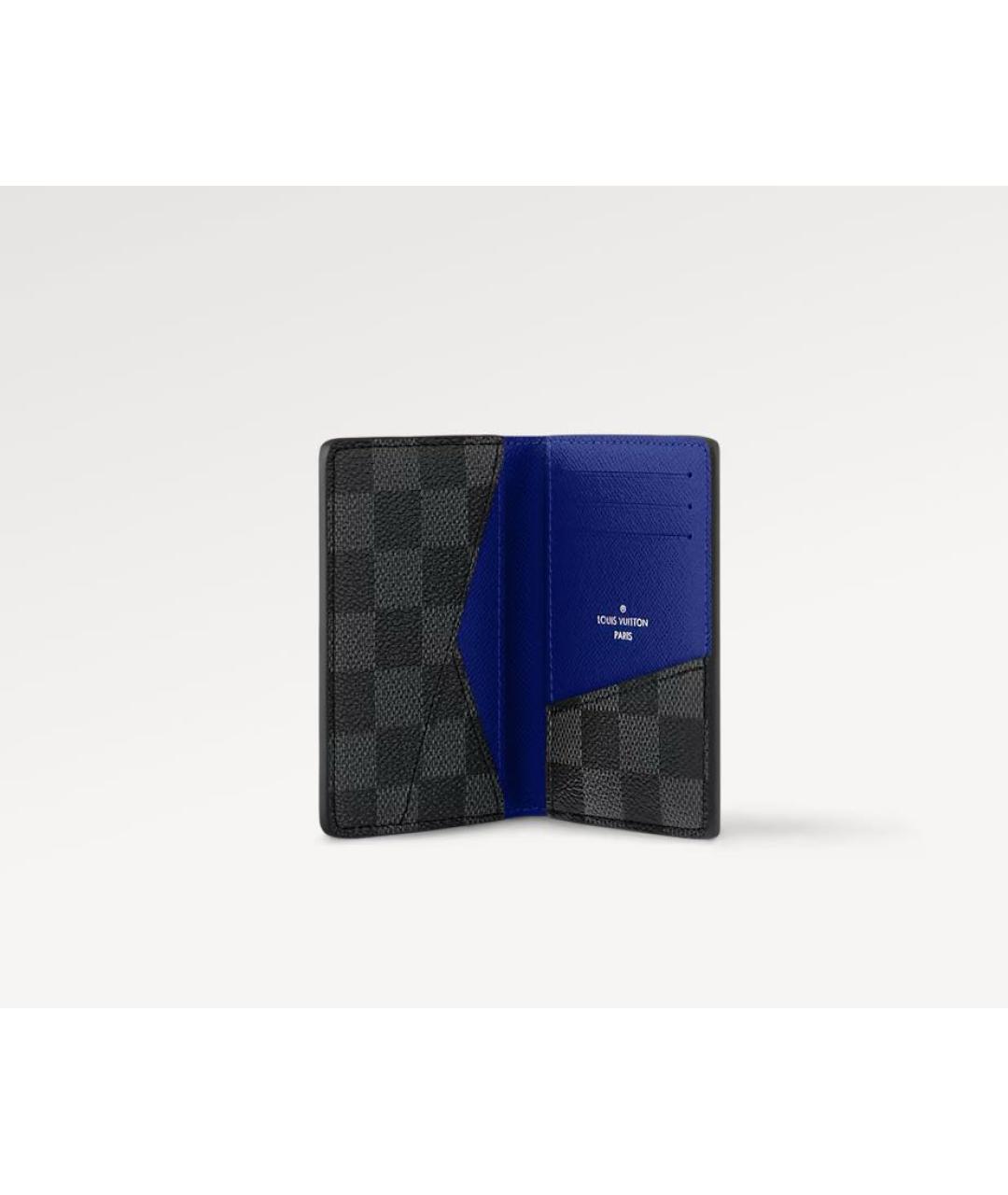 LOUIS VUITTON Антрацитовый кардхолдер, фото 2