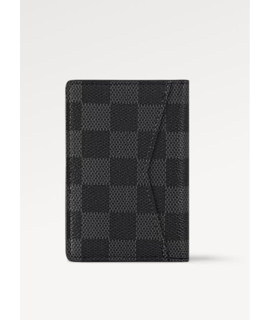 LOUIS VUITTON Антрацитовый кардхолдер, фото 3