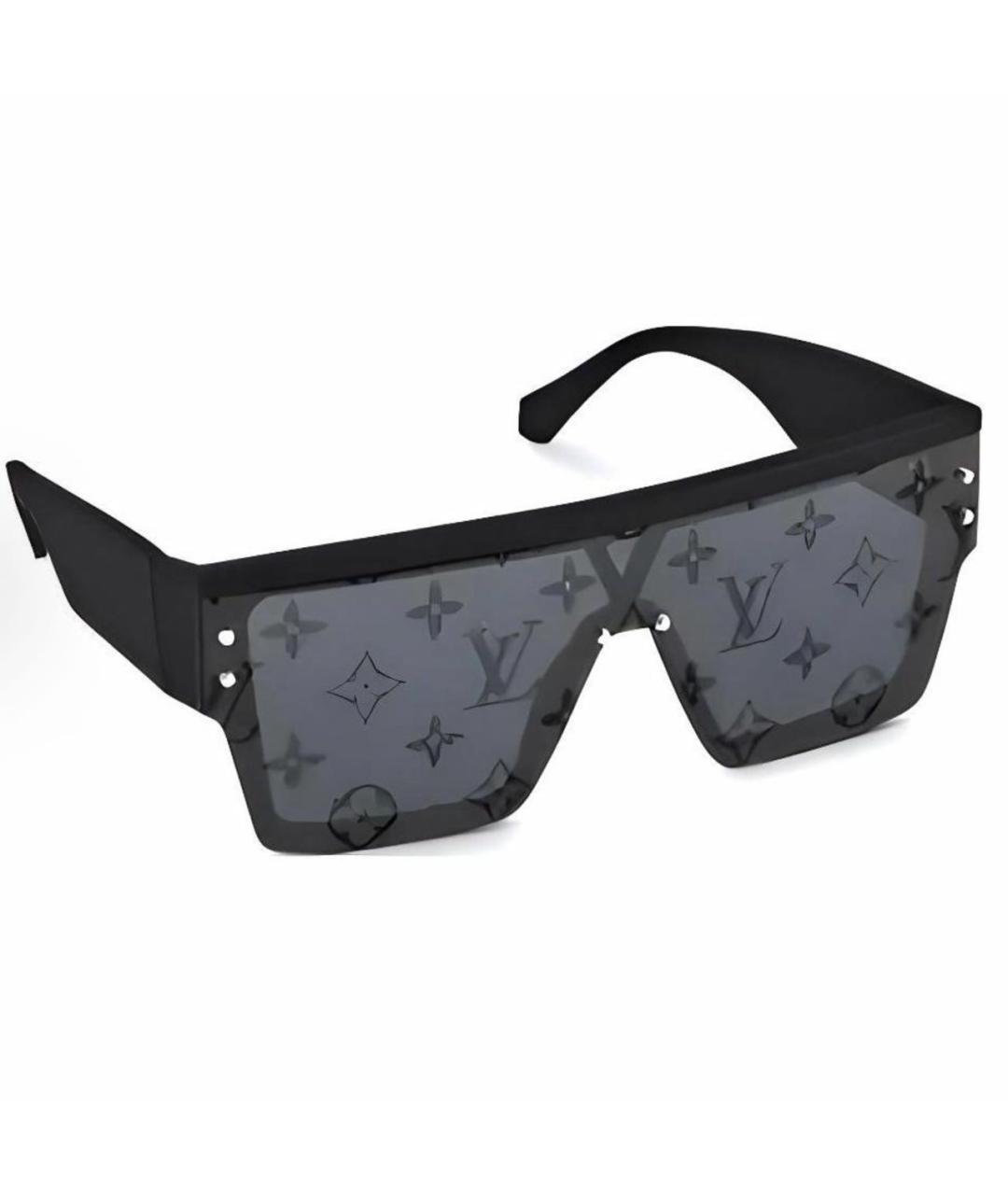 LOUIS VUITTON Черные пластиковые солнцезащитные очки, фото 3