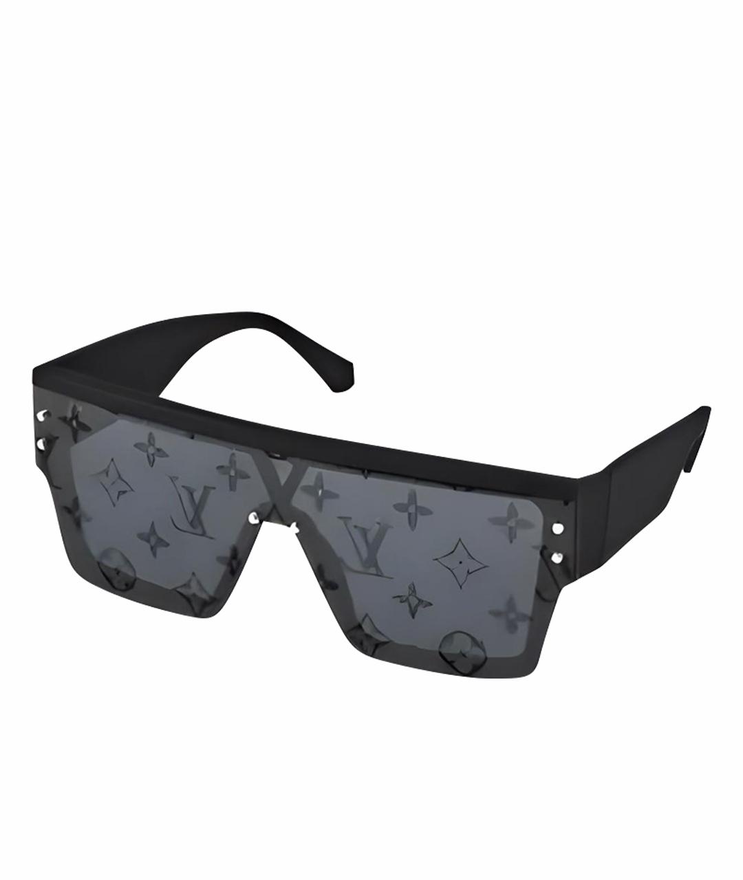 LOUIS VUITTON Черные пластиковые солнцезащитные очки, фото 1