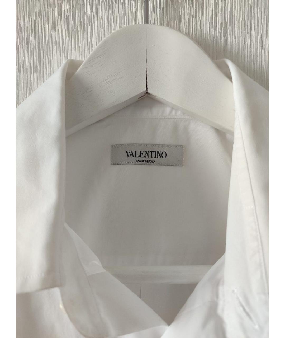 VALENTINO Белая хлопковая кэжуал рубашка, фото 3