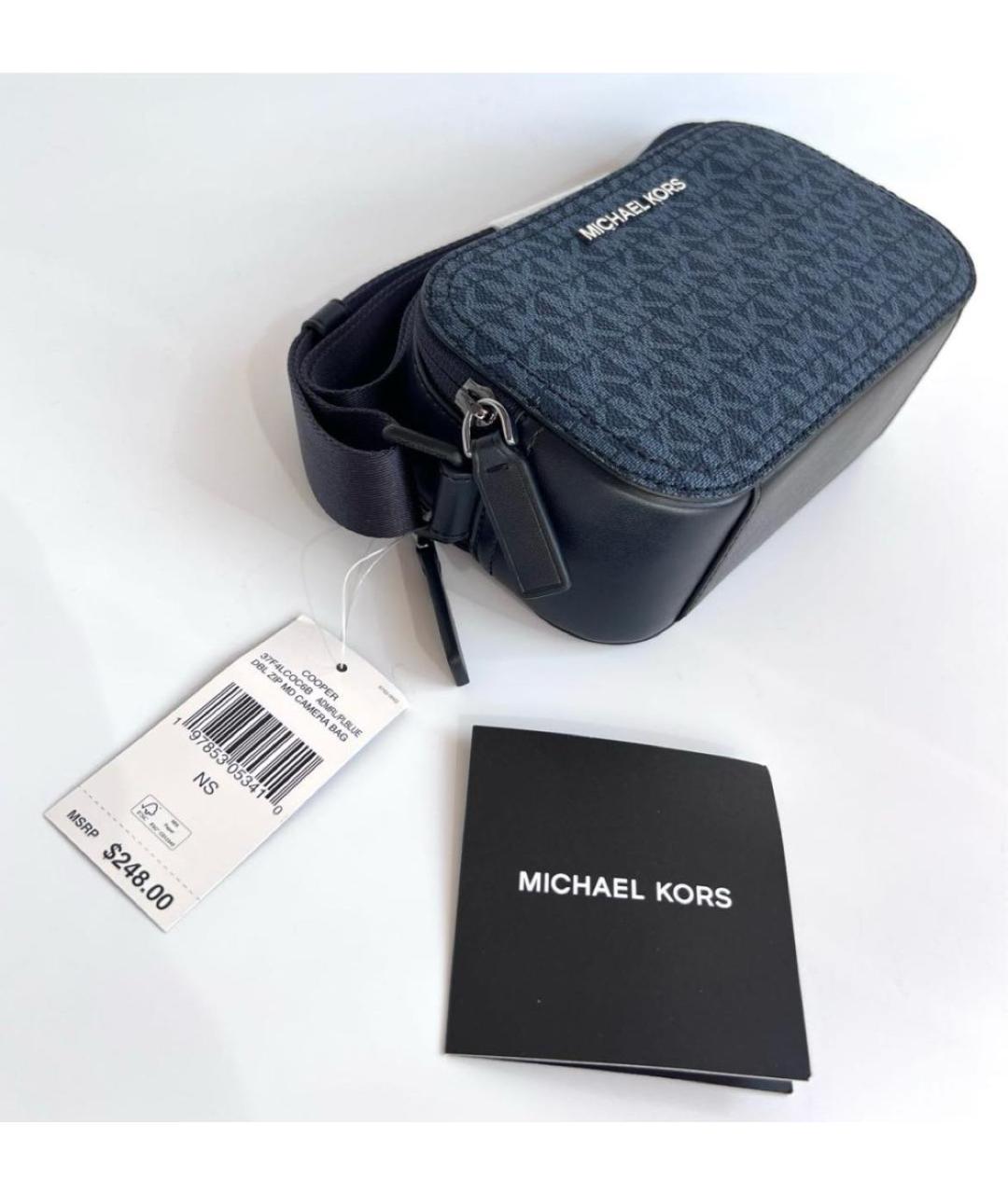 MICHAEL KORS Темно-синяя сумка на плечо, фото 6