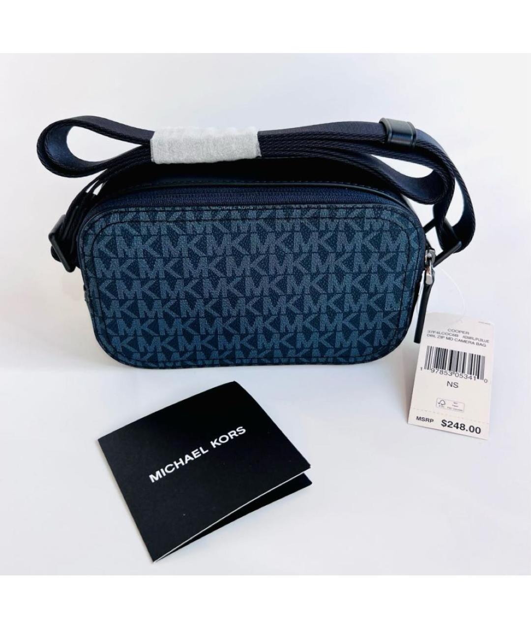 MICHAEL KORS Темно-синяя сумка на плечо, фото 3
