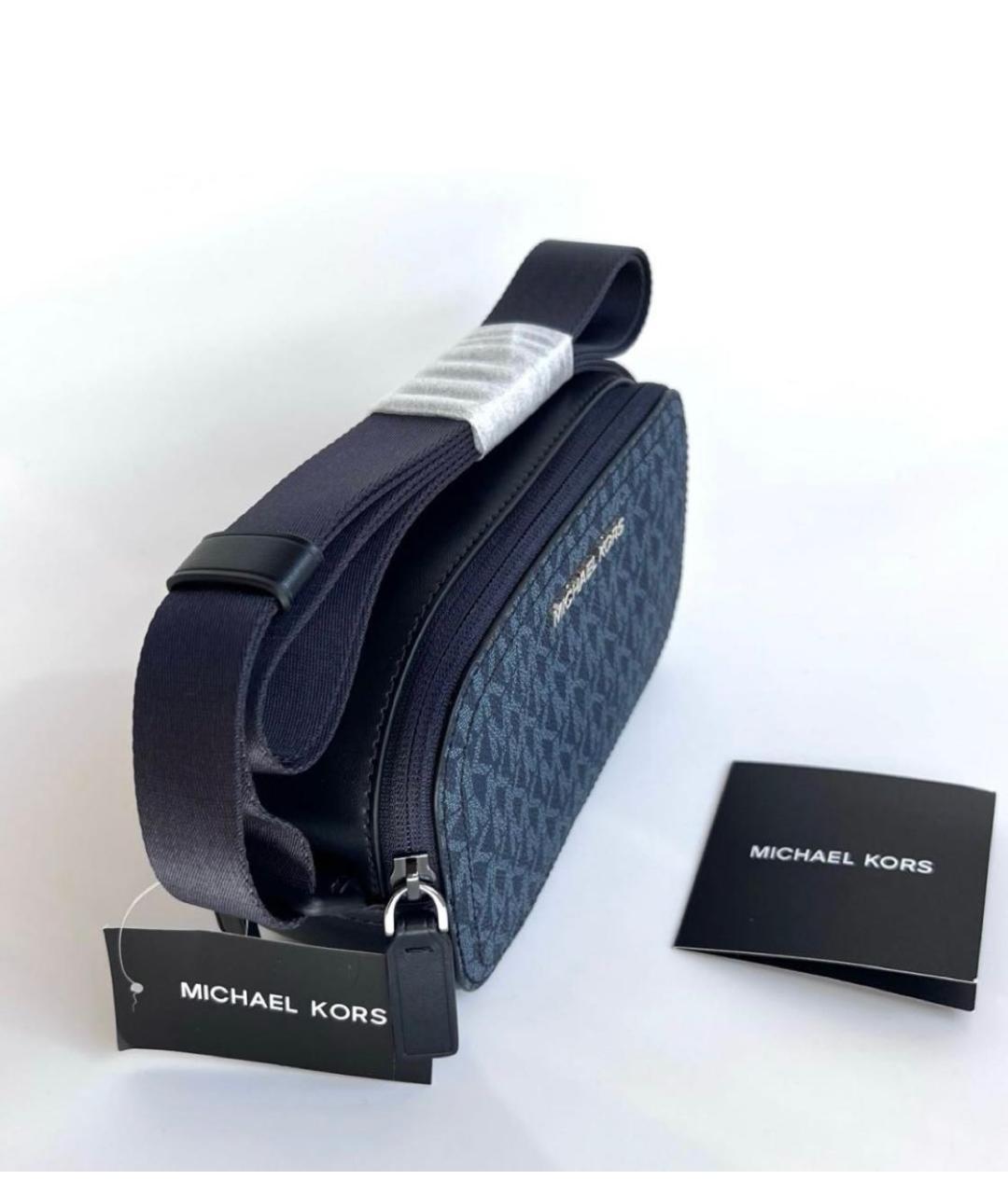 MICHAEL KORS Темно-синяя сумка на плечо, фото 2