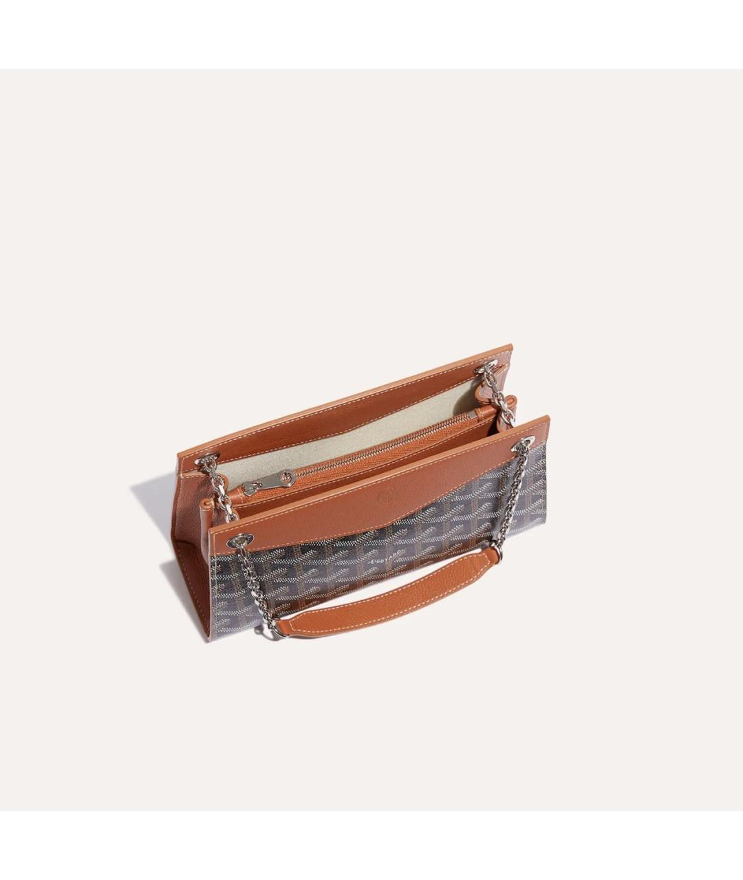 GOYARD Коричневая сумка через плечо, фото 4