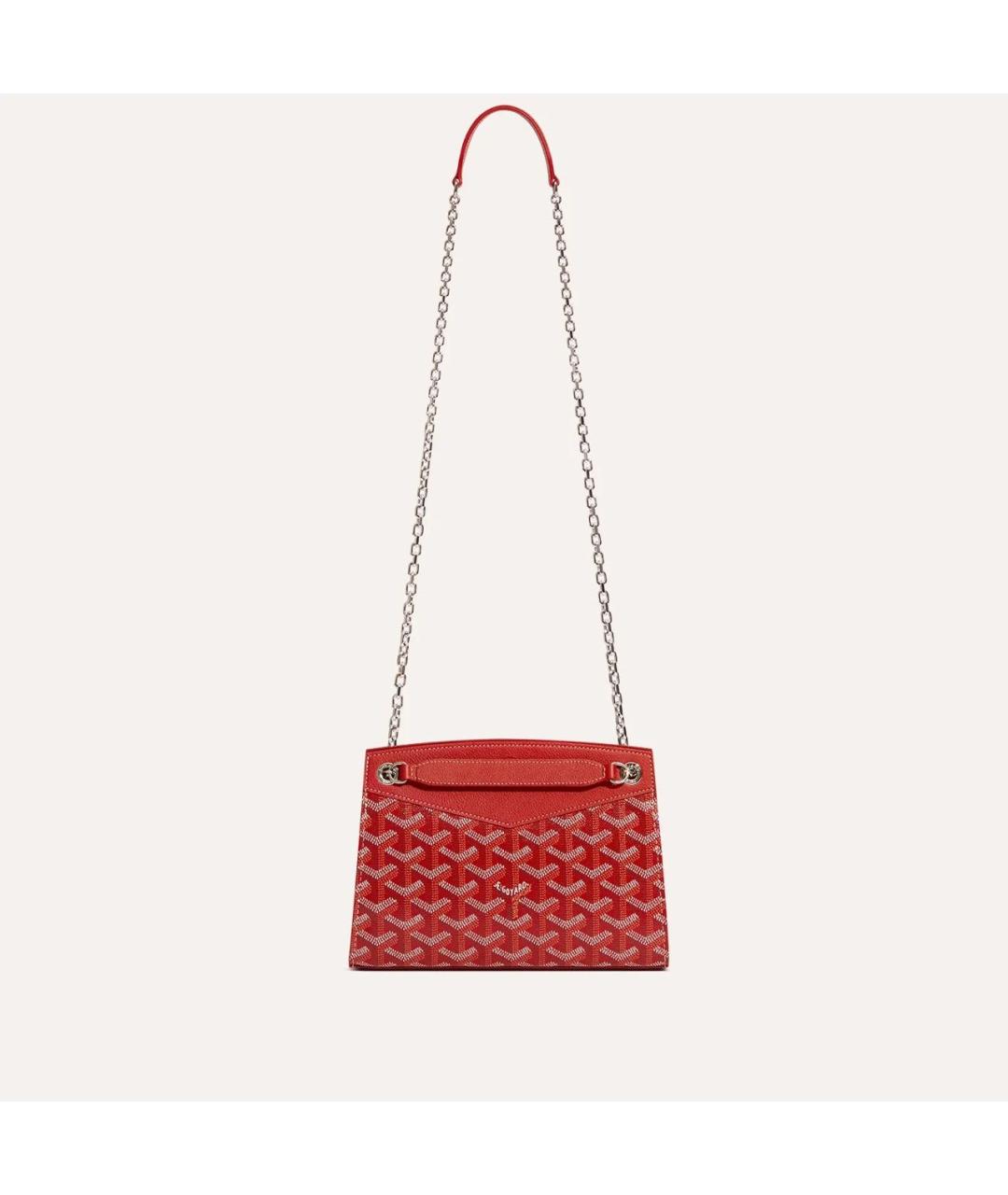 GOYARD Красная сумка через плечо, фото 3