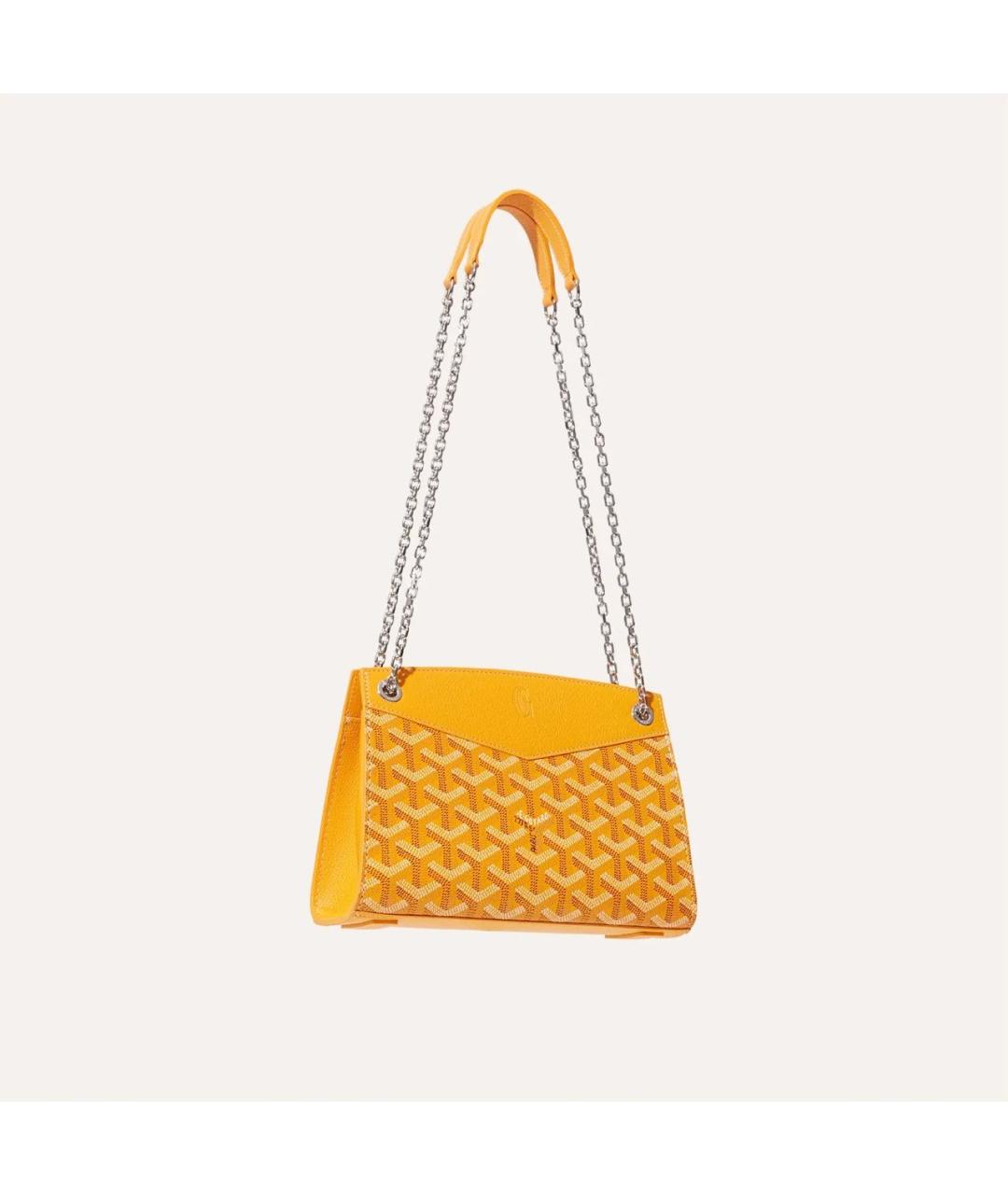 GOYARD Желтая сумка через плечо, фото 2