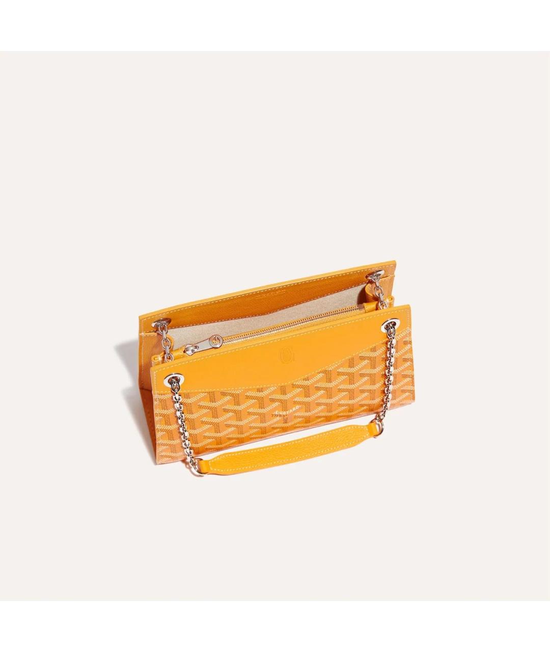 GOYARD Желтая сумка через плечо, фото 4