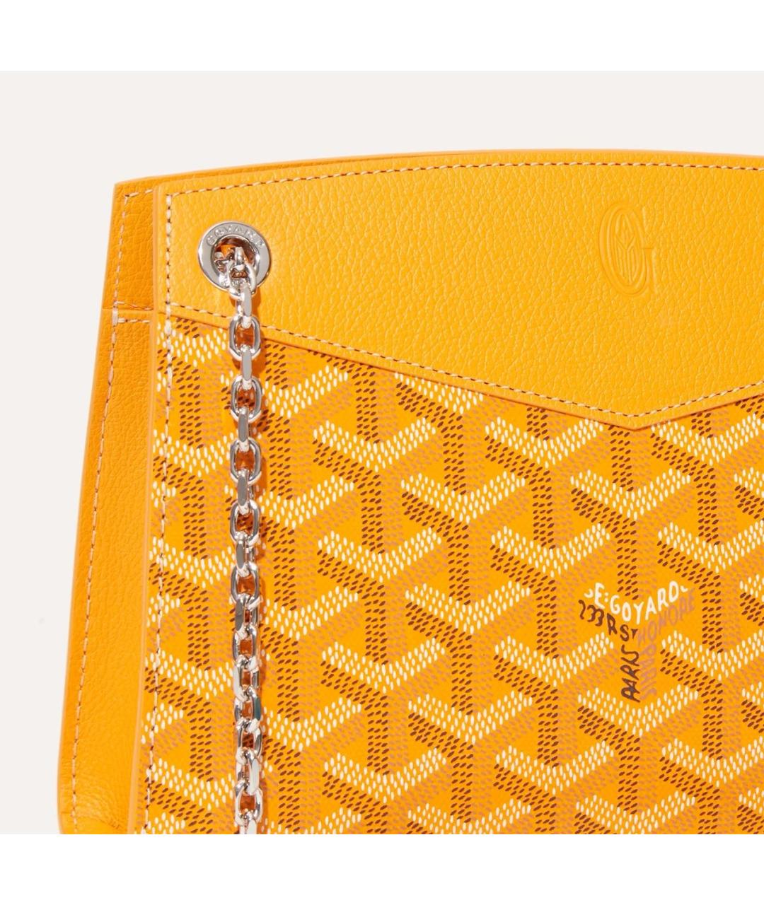 GOYARD Желтая сумка через плечо, фото 5