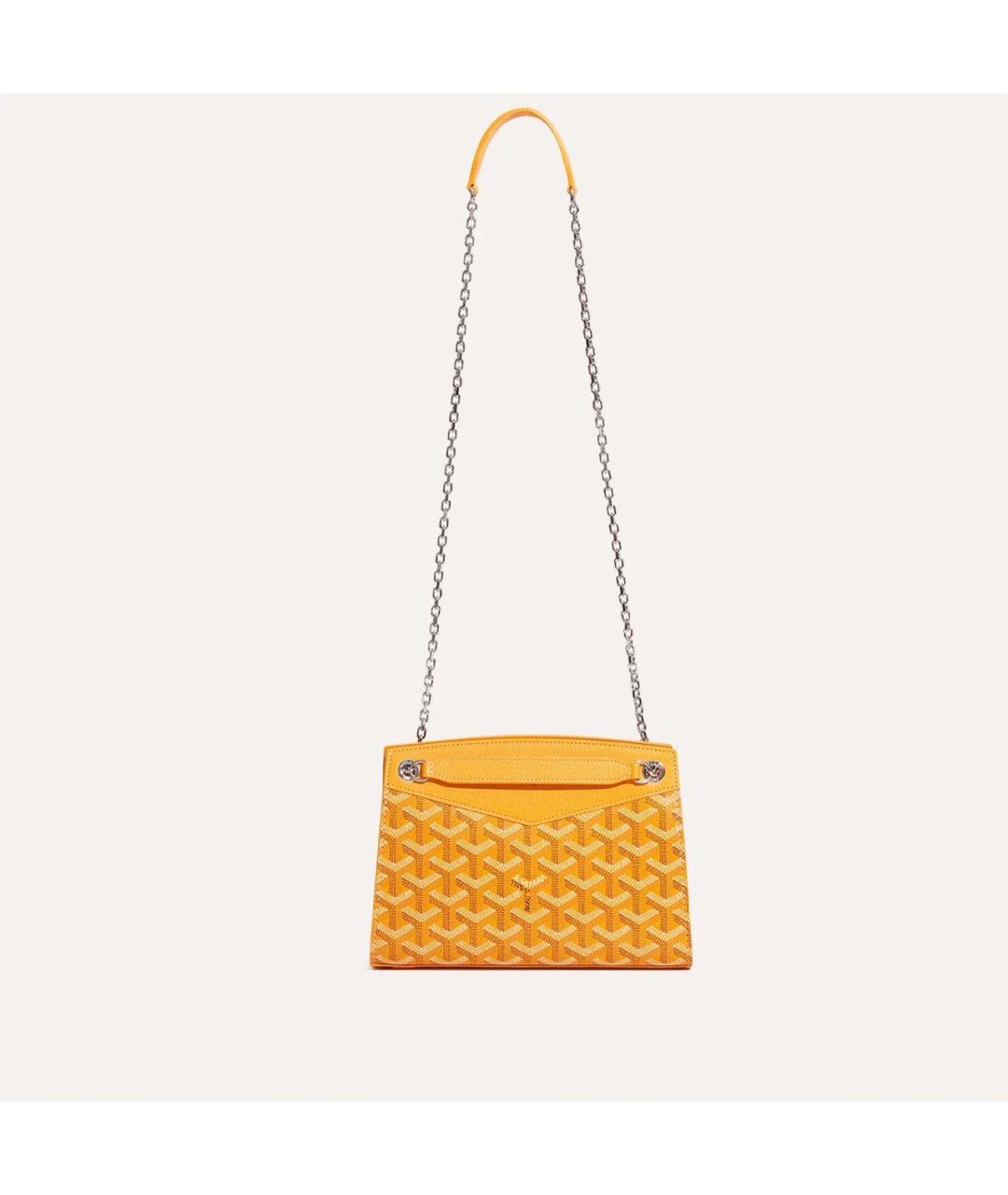GOYARD Желтая сумка через плечо, фото 3