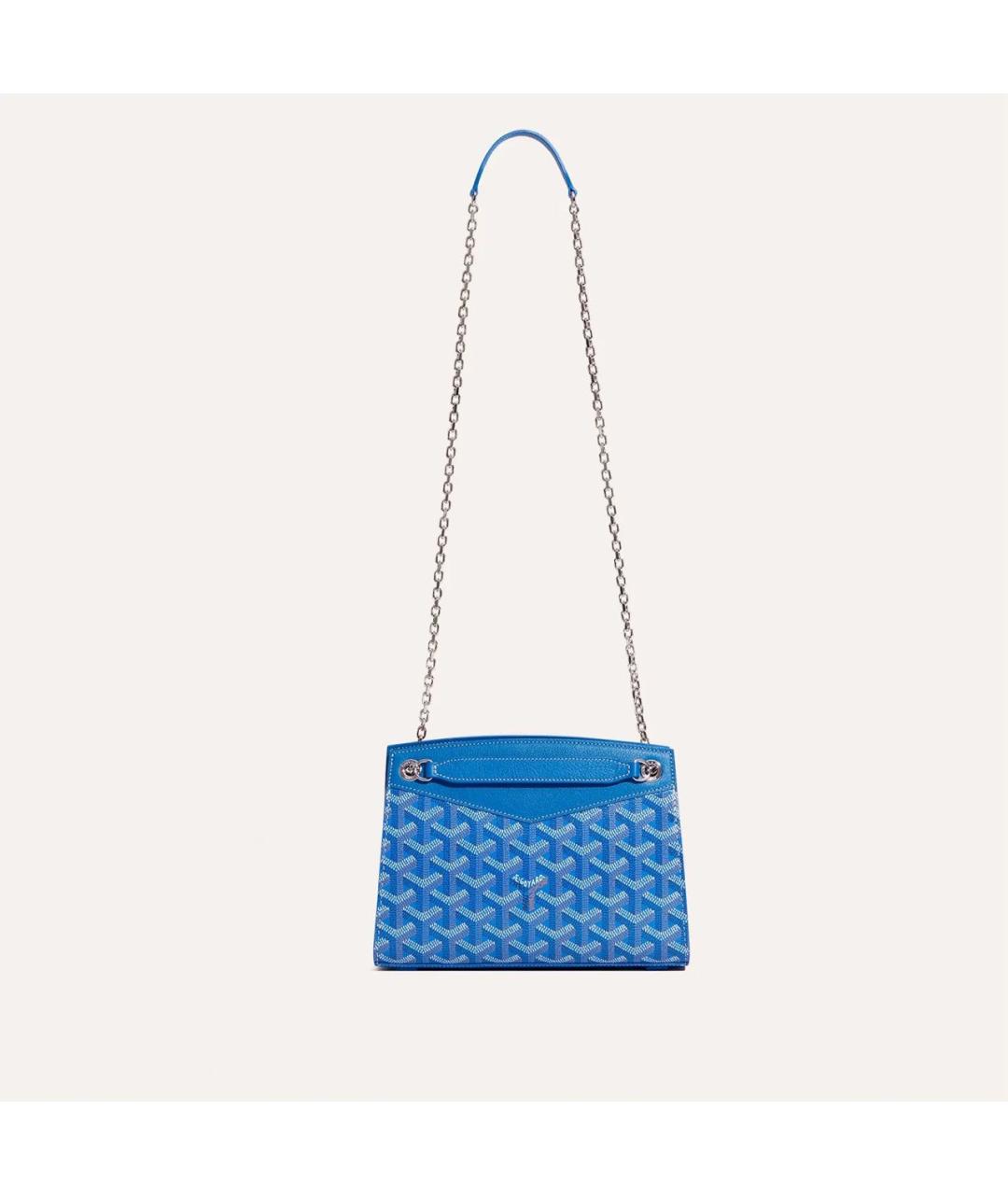 GOYARD Синяя сумка через плечо, фото 3