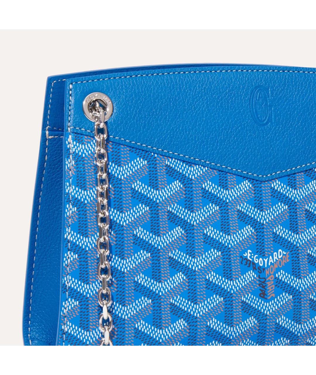 GOYARD Синяя сумка через плечо, фото 5