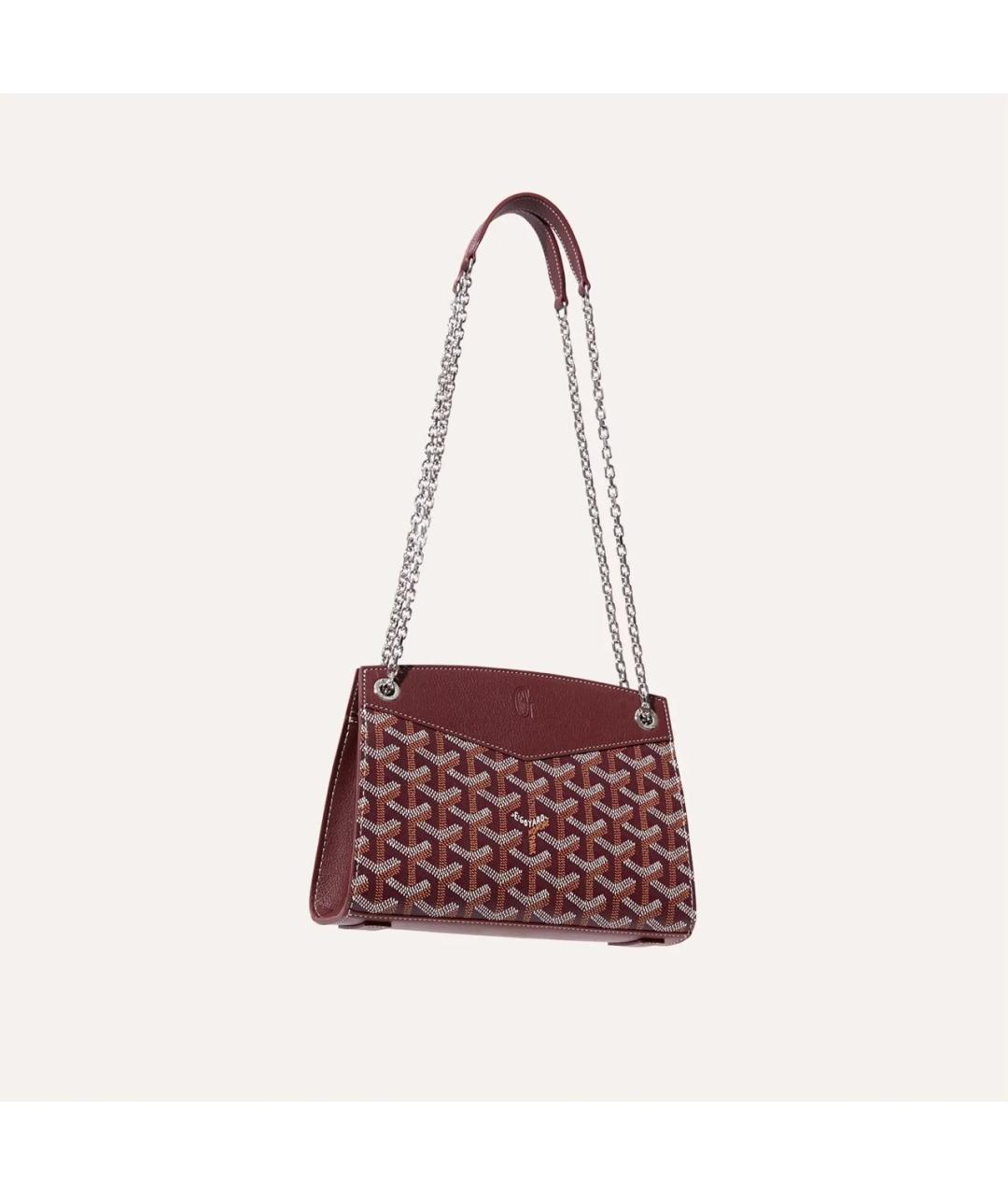 GOYARD Бордовая сумка через плечо, фото 2