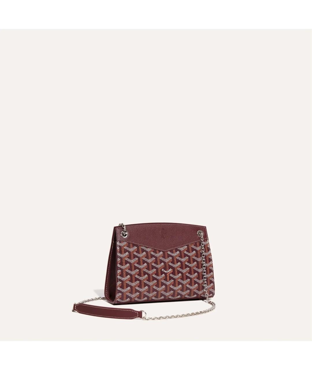 GOYARD Бордовая сумка через плечо, фото 6