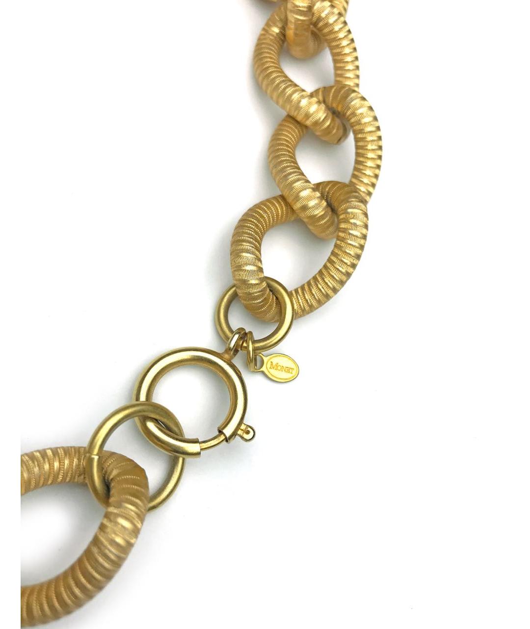 MONET Золотое металлическое колье, фото 2