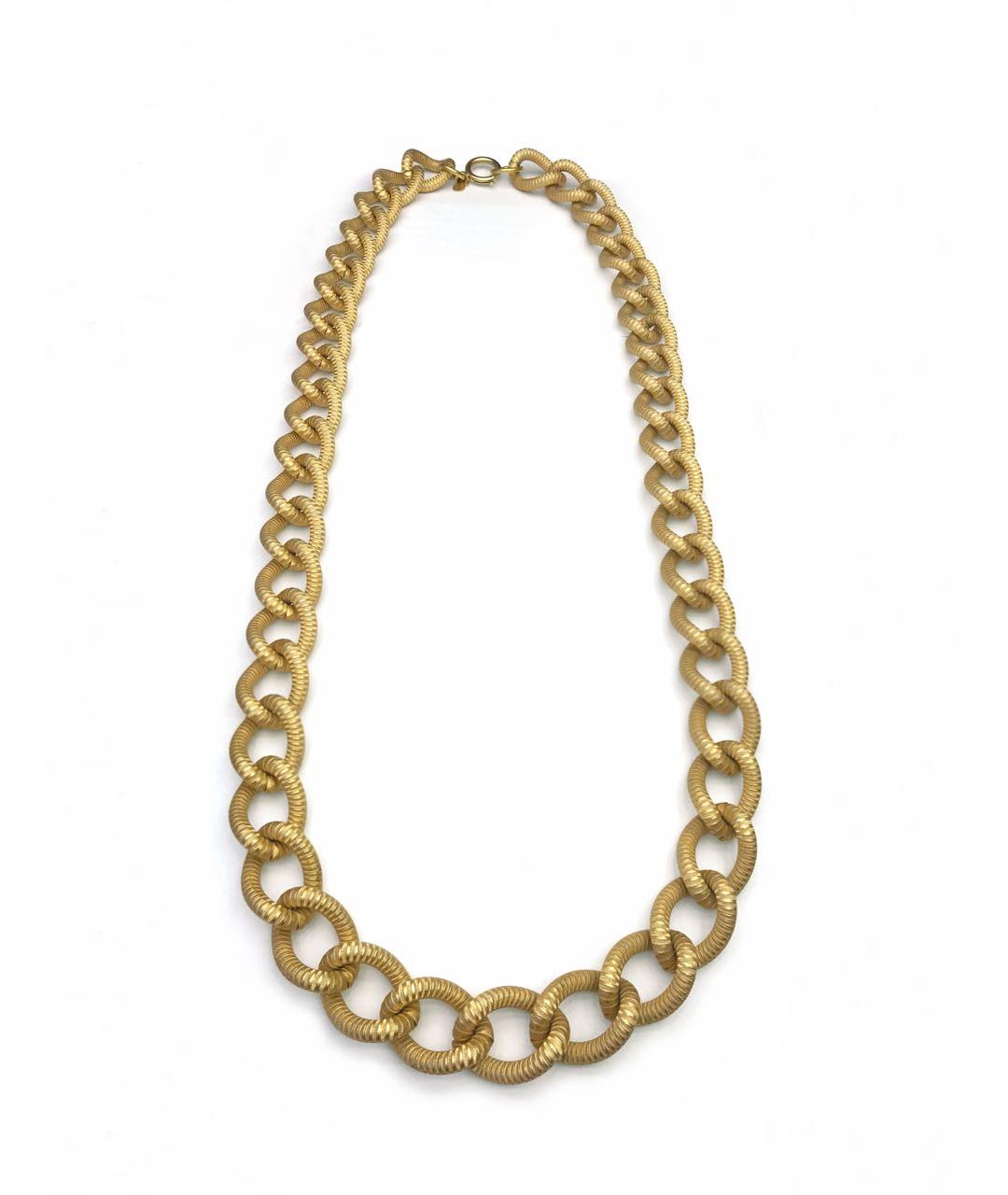 MONET Золотое металлическое колье, фото 1