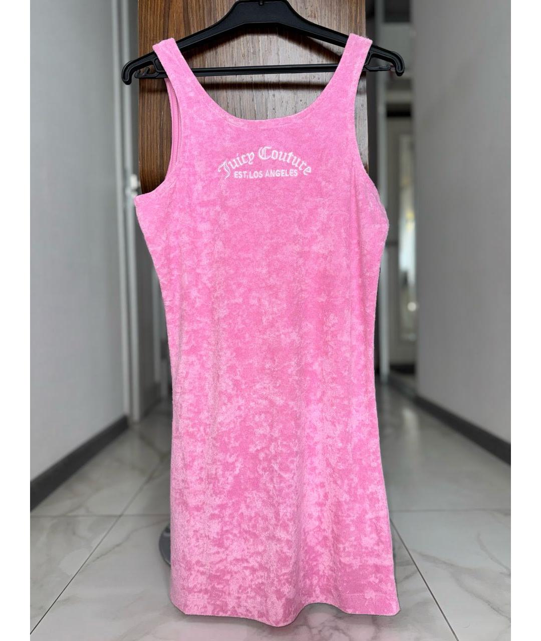JUICY COUTURE Розовое полиэстеровое повседневное платье, фото 9