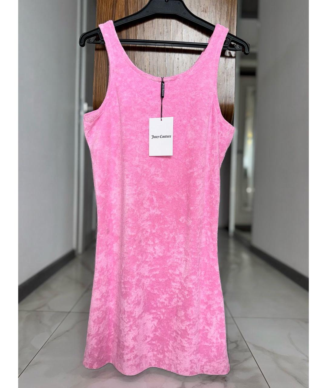 JUICY COUTURE Розовое полиэстеровое повседневное платье, фото 3