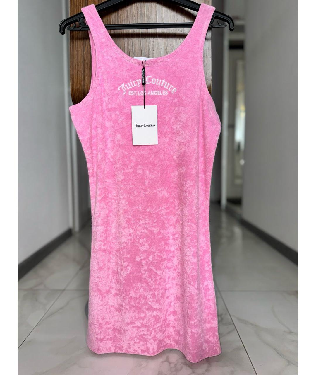 JUICY COUTURE Розовое полиэстеровое повседневное платье, фото 5