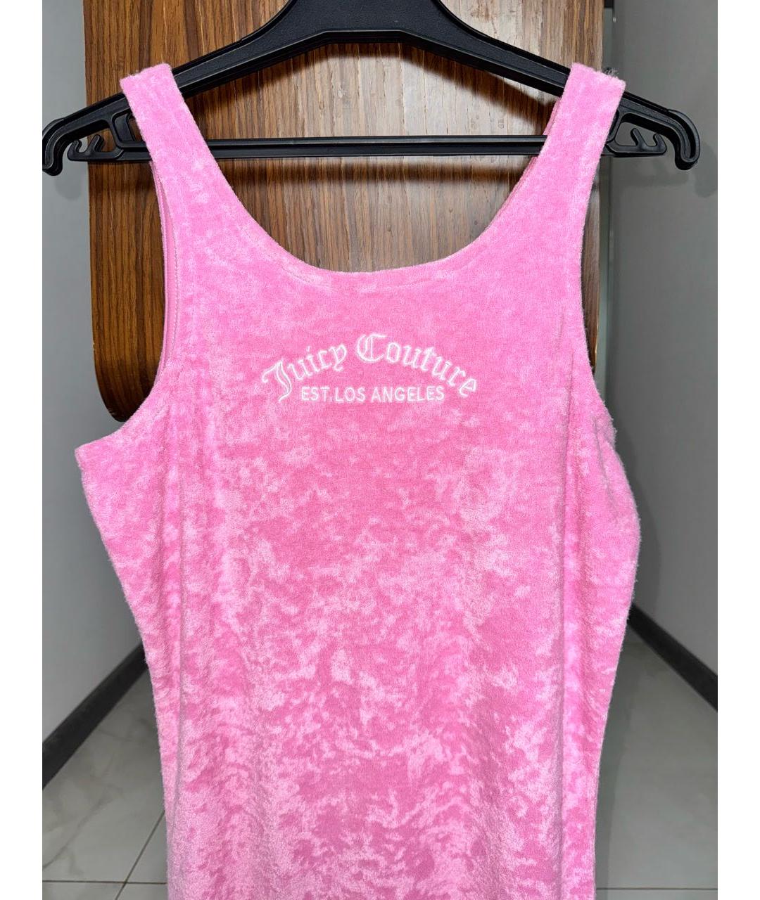 JUICY COUTURE Розовое полиэстеровое повседневное платье, фото 4