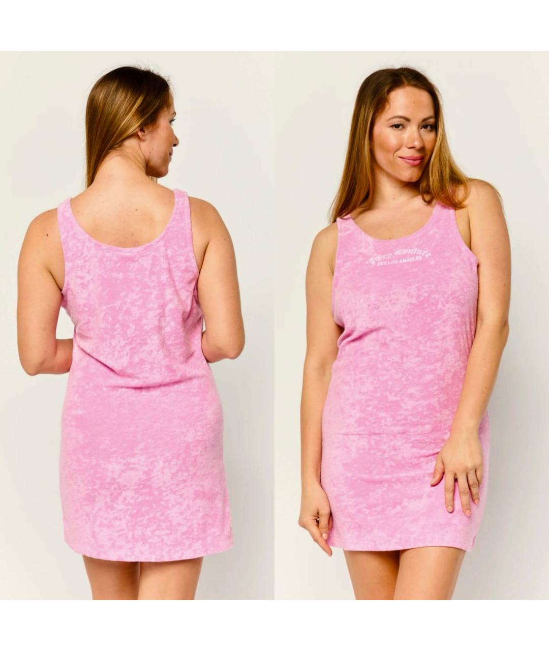 JUICY COUTURE Розовое полиэстеровое повседневное платье, фото 8