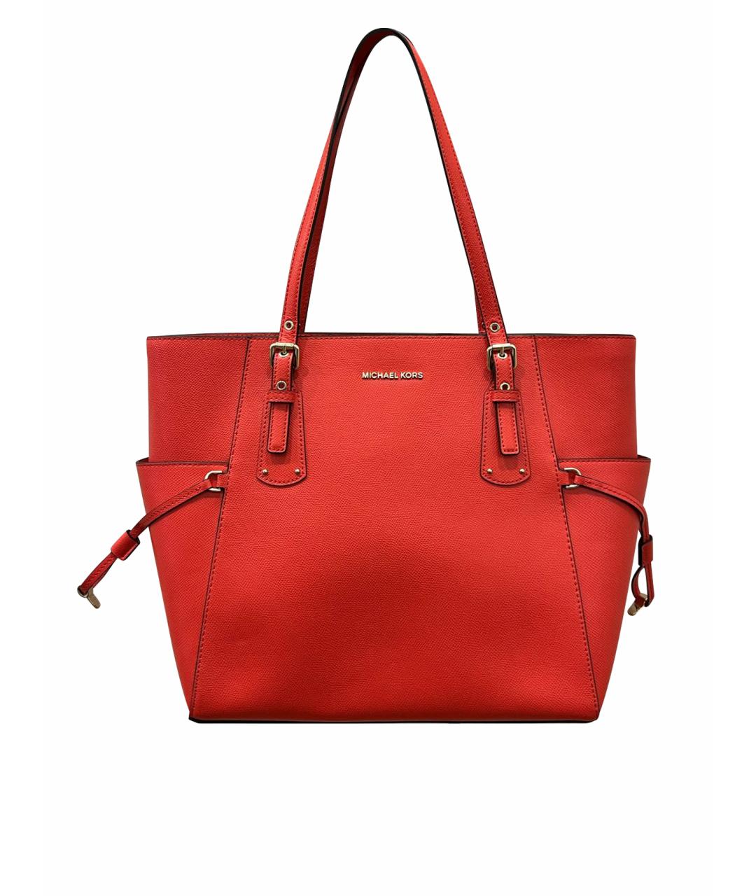 MICHAEL MICHAEL KORS Красная сумка тоут из искусственной кожи, фото 1