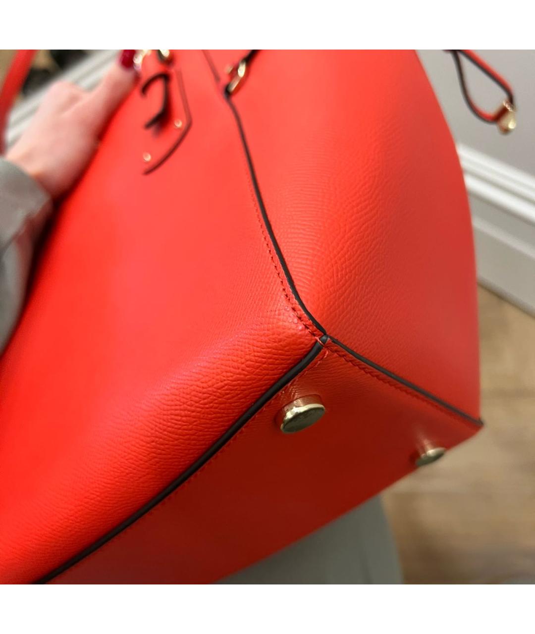 MICHAEL MICHAEL KORS Красная сумка тоут из искусственной кожи, фото 8