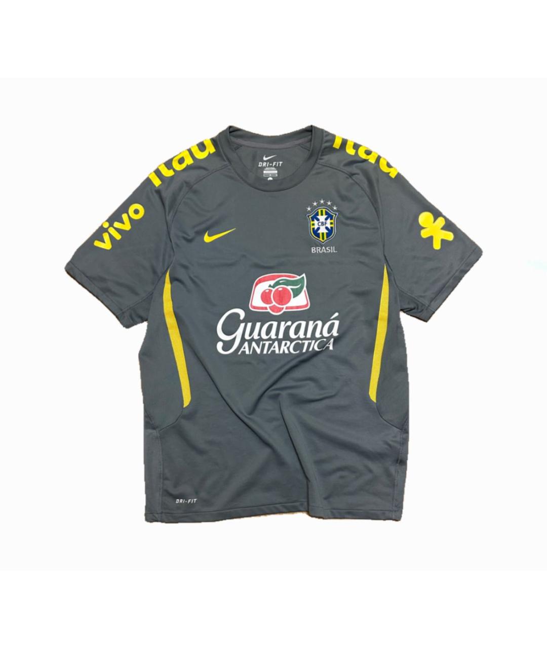 NIKE Серая синтетическая футболка, фото 1